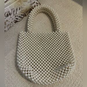 Fauc Pearl Beaded Handbag